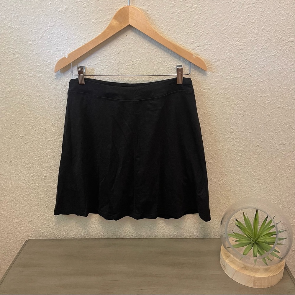 Toad&Co Women’s Seleena Activewear Black Knit Athleisure Skort M